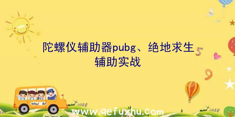 陀螺仪辅助器pubg、绝地求生辅助实战