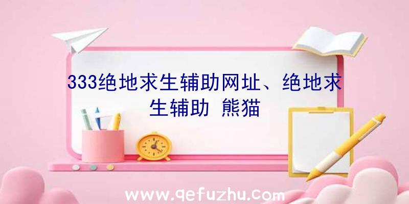 333绝地求生辅助网址、绝地求生辅助