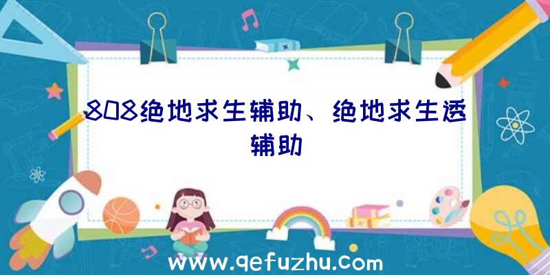 808绝地求生辅助、绝地求生透辅助