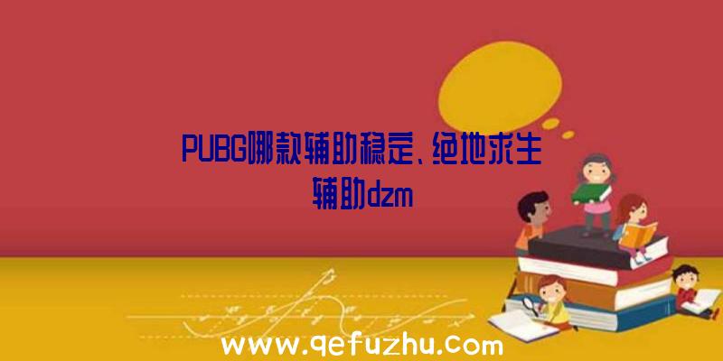 PUBG哪款辅助稳定、绝地求生辅助dzm