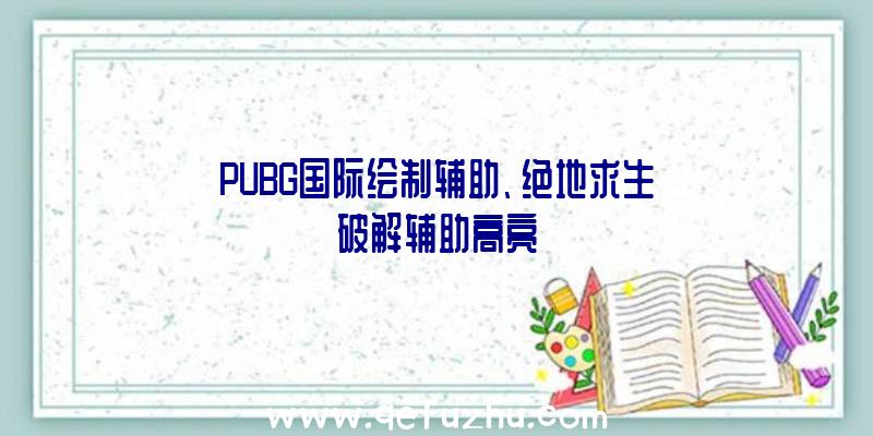 PUBG国际绘制辅助、绝地求生破解辅助高亮