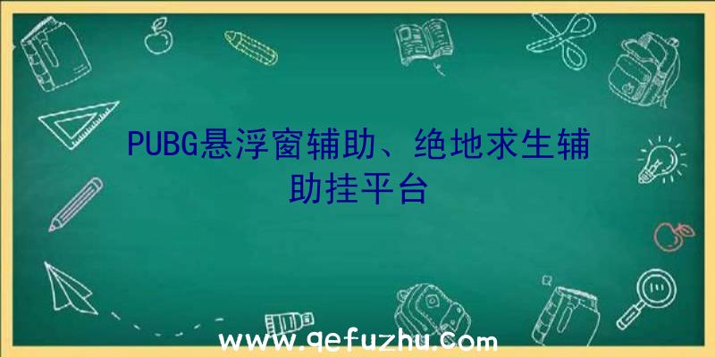 PUBG悬浮窗辅助、绝地求生辅助挂平台