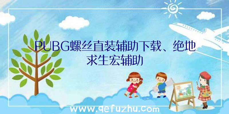 PUBG螺丝直装辅助下载、绝地求生宏辅助