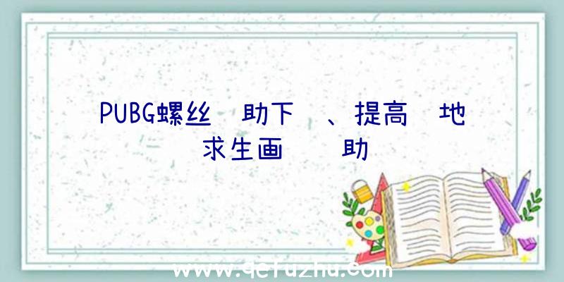 PUBG螺丝辅助下载、提高绝地求生画质辅助