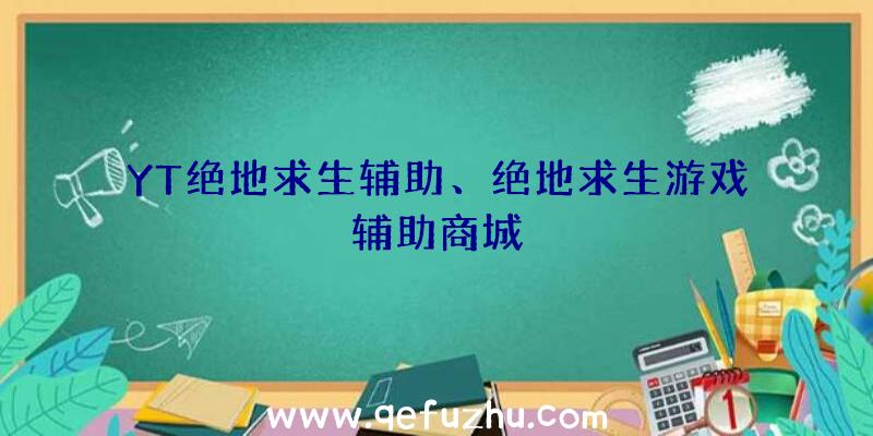 YT绝地求生辅助、绝地求生游戏辅助商城