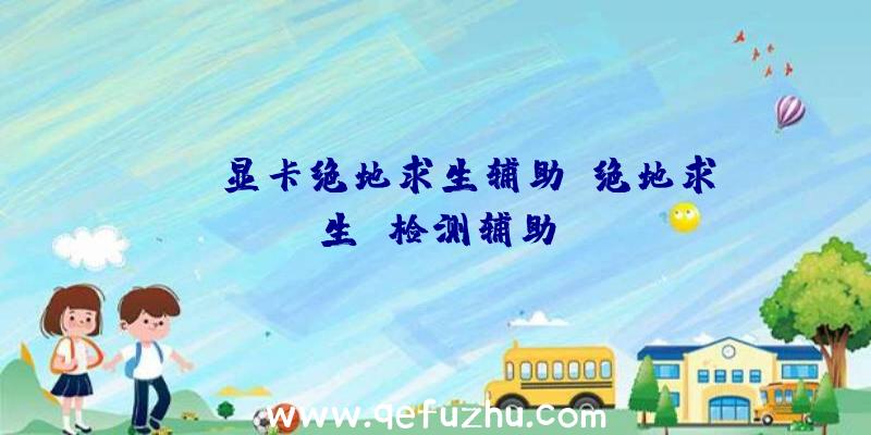 amd显卡绝地求生辅助、绝地求生