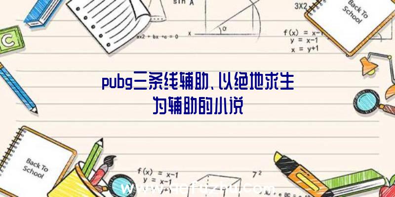 pubg三条线辅助、以绝地求生为辅助的小说