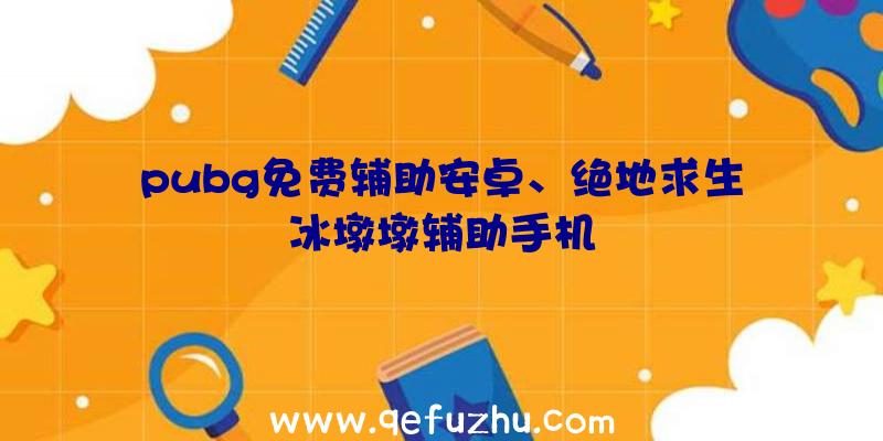 pubg免费辅助安卓、绝地求生冰墩墩辅助手机