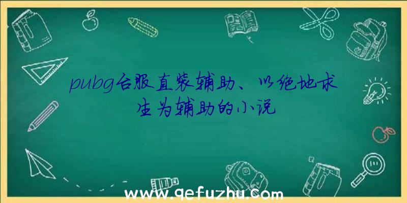 pubg台服直装辅助、以绝地求生为辅助的小说