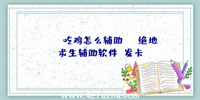 pubg吃鸡怎么辅助id、绝地求生辅助软件