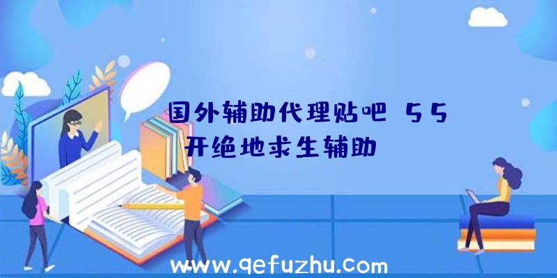 pubg国外辅助代理贴吧、55开绝地求生辅助