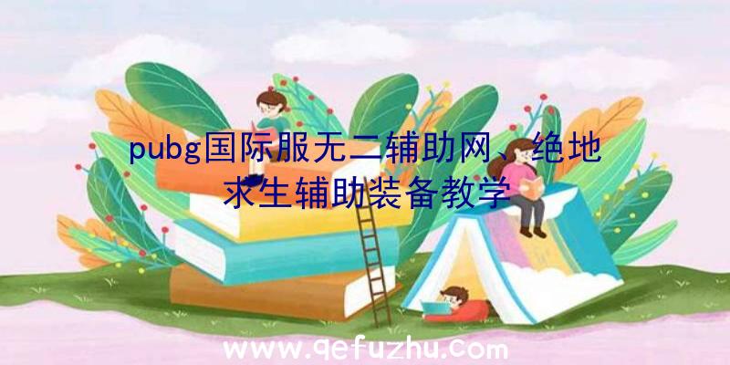 pubg国际服无二辅助网、绝地求生辅助装备教学