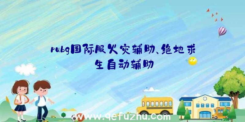 pubg国际服火灾辅助、绝地求生自动辅助