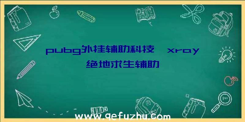 pubg外挂辅助科技、xray绝地求生辅助