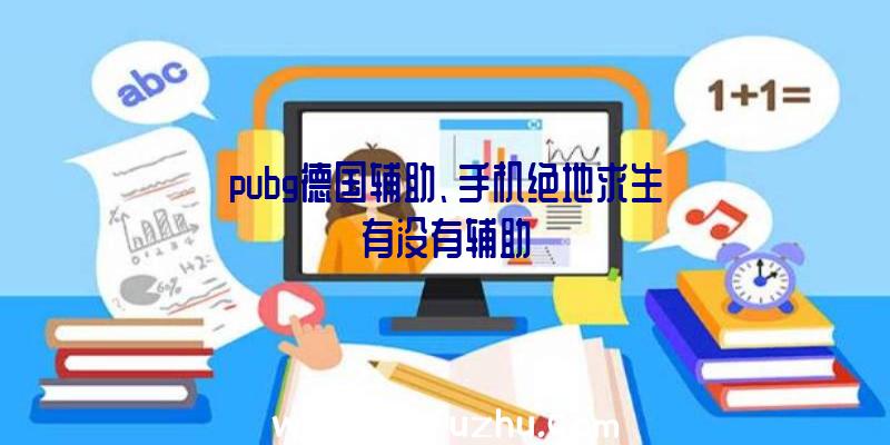 pubg德国辅助、手机绝地求生有没有辅助