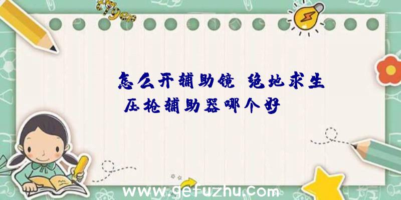 pubg怎么开辅助镜、绝地求生压枪辅助器哪个好