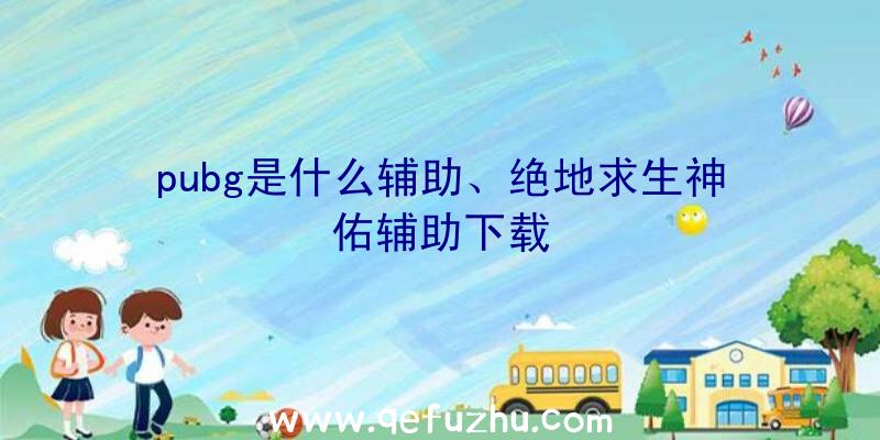 pubg是什么辅助、绝地求生神佑辅助下载