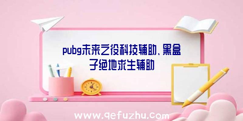 pubg未来之役科技辅助、黑盒子绝地求生辅助