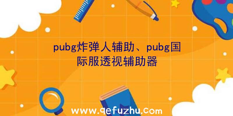 pubg炸弹人辅助、pubg国际服透视辅助器