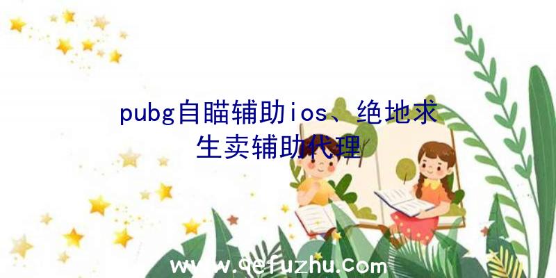 pubg自瞄辅助ios、绝地求生卖辅助代理