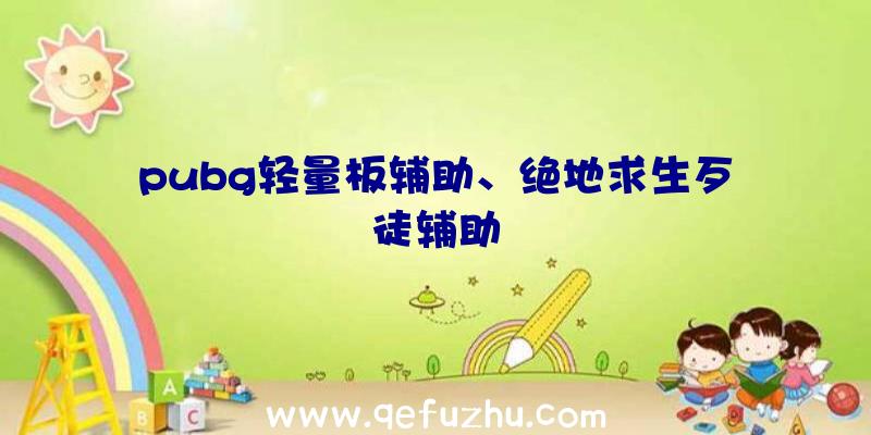 pubg轻量板辅助、绝地求生歹徒辅助