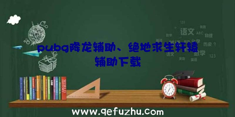 pubg降龙辅助、绝地求生轩辕辅助下载