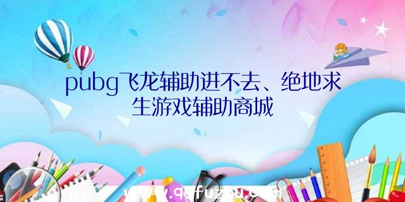 pubg飞龙辅助进不去、绝地求生游戏辅助商城