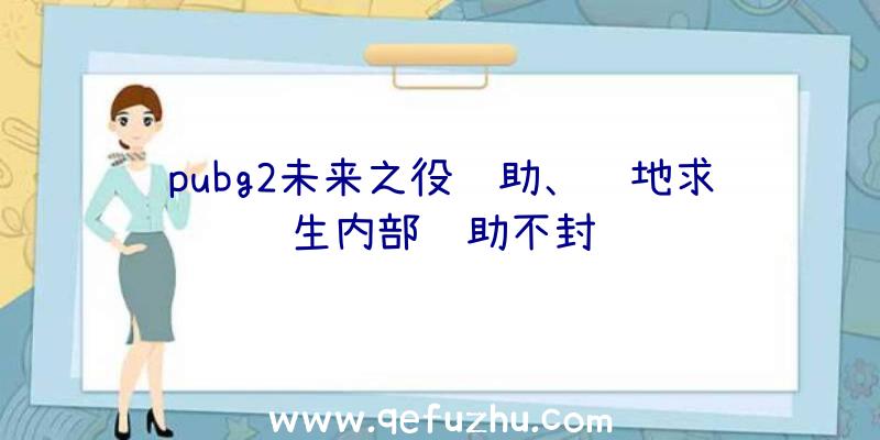 pubg2未来之役辅助、绝地求生内部辅助不封