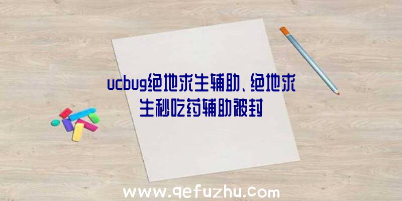 ucbug绝地求生辅助、绝地求生秒吃药辅助被封