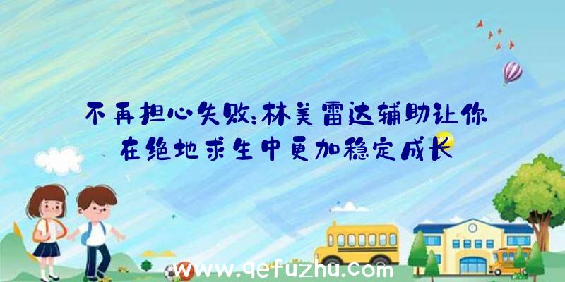 不再担心失败：林美雷达辅助让你在绝地求生中更加稳定成长