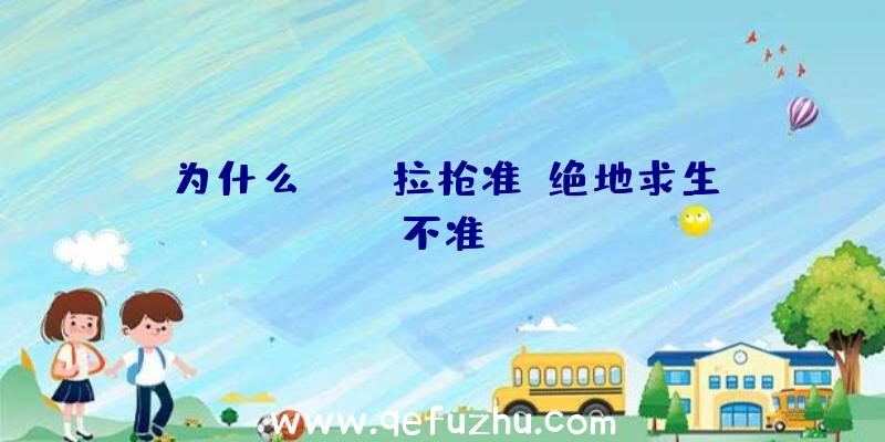 为什么CSGO拉枪准,绝地求生不准？