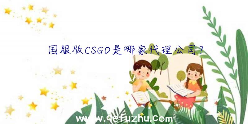 国服版CSGO是哪家代理公司？