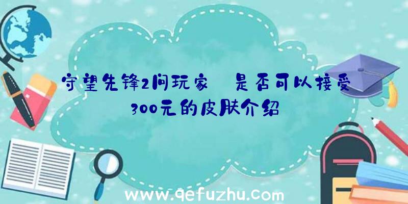 守望先锋2问玩家:是否可以接受300元的皮肤介绍