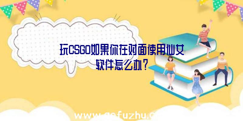 玩CSGO如果你在对面使用仙女软件怎么办？