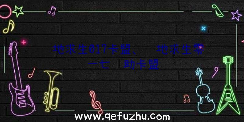 绝地求生017卡盟、绝地求生零一七辅助卡盟