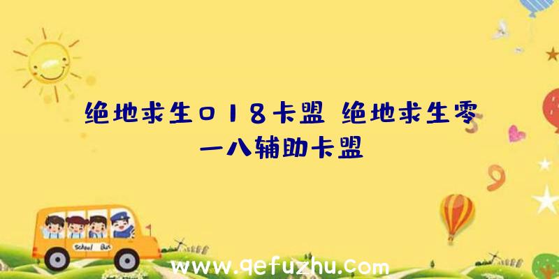 绝地求生018卡盟、绝地求生零一八辅助卡盟