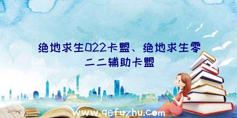 绝地求生022卡盟、绝地求生零二二辅助卡盟