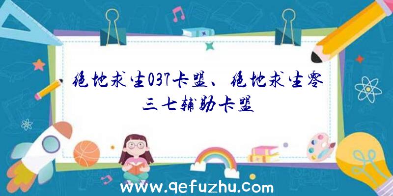 绝地求生037卡盟、绝地求生零三七辅助卡盟