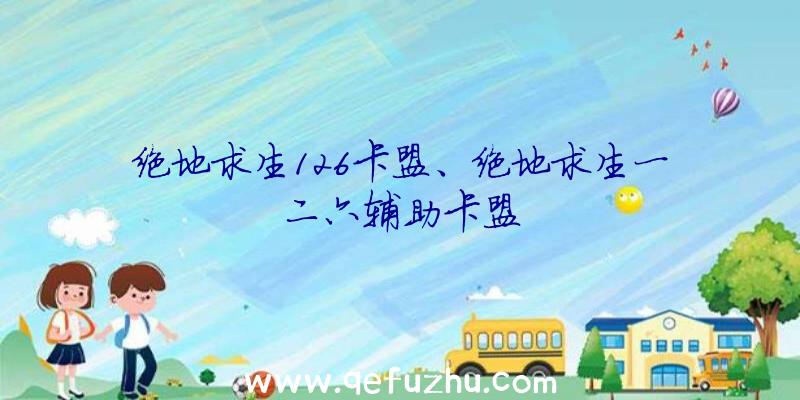 绝地求生126卡盟、绝地求生一二六辅助卡盟