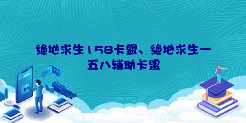 绝地求生158卡盟、绝地求生一五八辅助卡盟