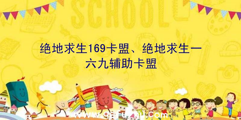 绝地求生169卡盟、绝地求生一六九辅助卡盟