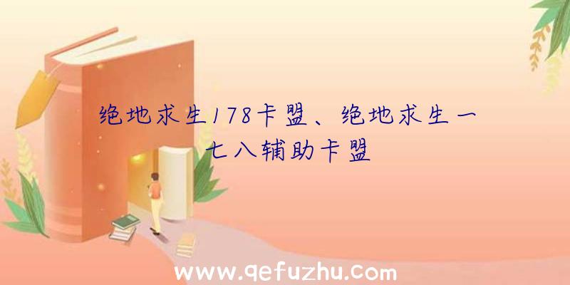 绝地求生178卡盟、绝地求生一七八辅助卡盟