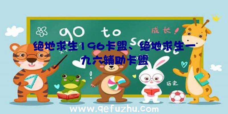 绝地求生196卡盟、绝地求生一九六辅助卡盟