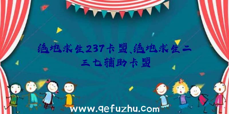 绝地求生237卡盟、绝地求生二三七辅助卡盟