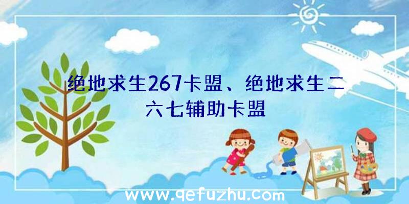 绝地求生267卡盟、绝地求生二六七辅助卡盟