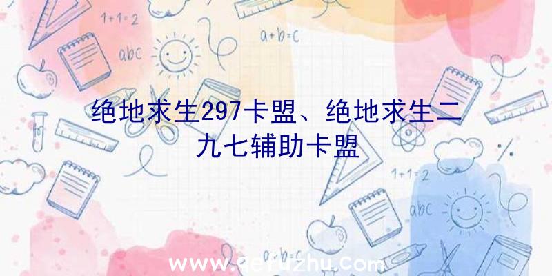 绝地求生297卡盟、绝地求生二九七辅助卡盟