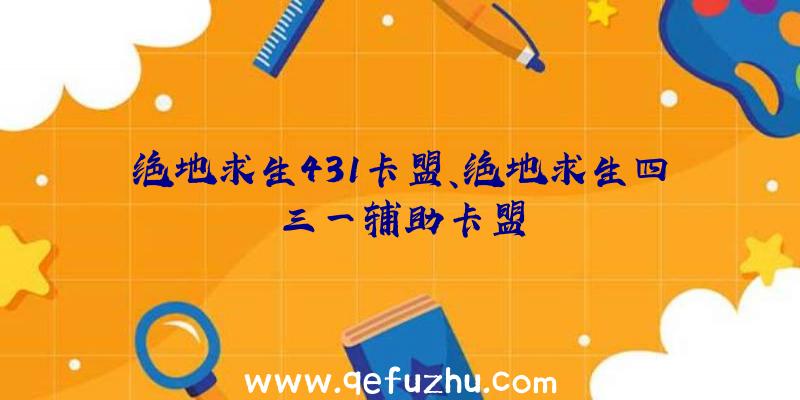 绝地求生431卡盟、绝地求生四三一辅助卡盟