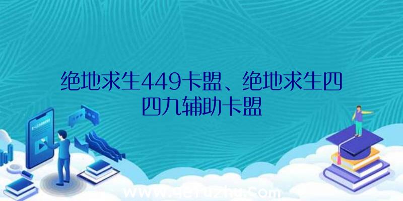 绝地求生449卡盟、绝地求生四四九辅助卡盟