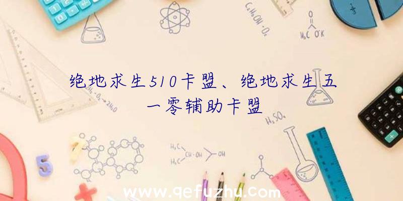 绝地求生510卡盟、绝地求生五一零辅助卡盟