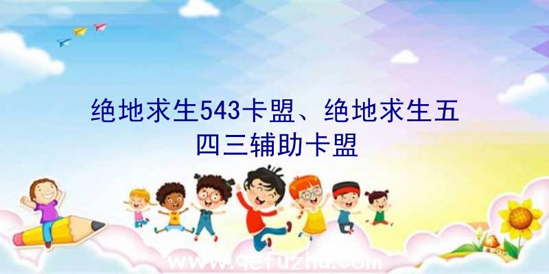 绝地求生543卡盟、绝地求生五四三辅助卡盟